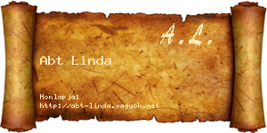 Abt Linda névjegykártya